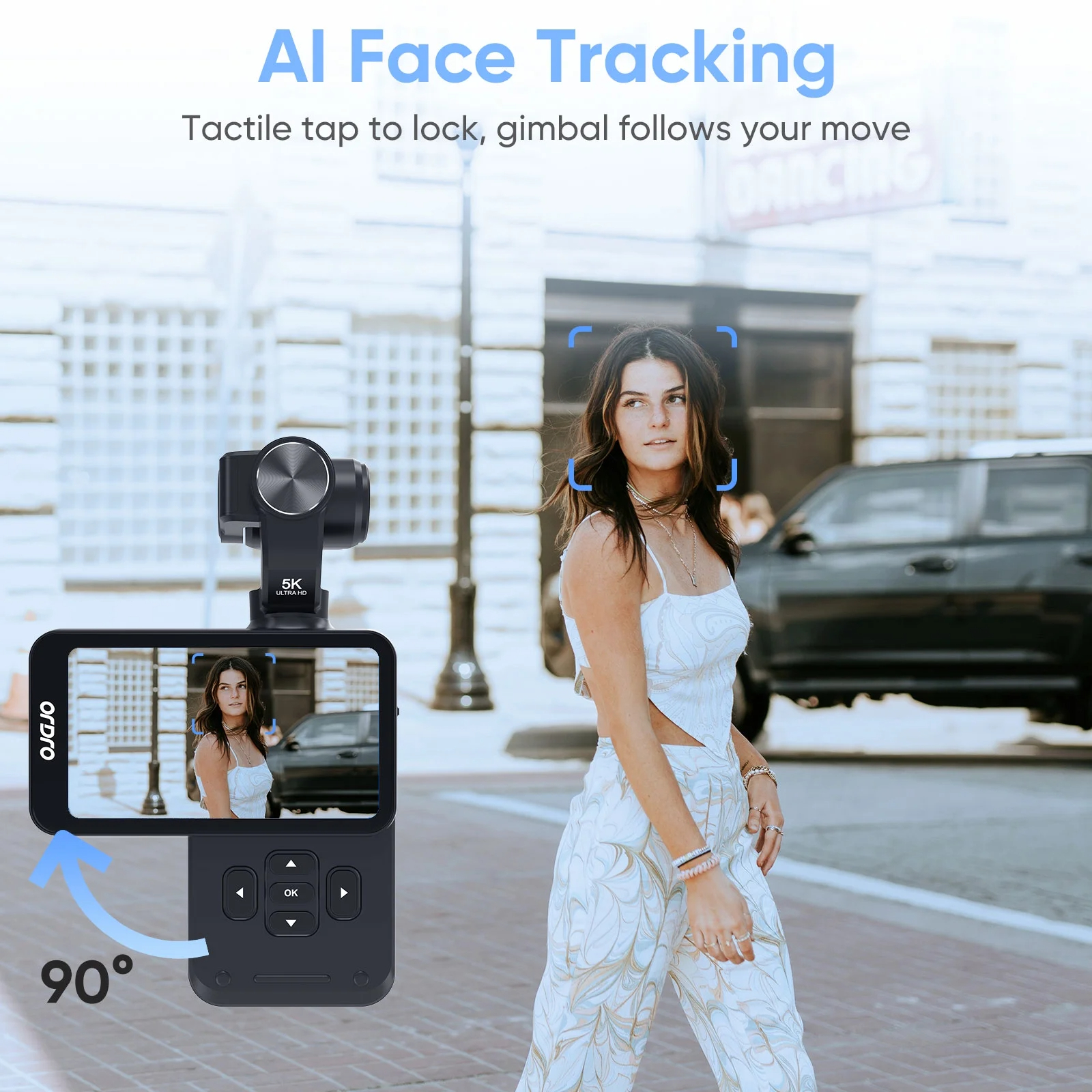 ORDRO M5 Video Camera Vlogging Camcorder 5K 3-Axis Stabilization Handheld Camera for Photography