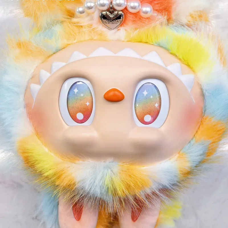 Porte-clés visage en vinyle Labubu, 100 % authentique / Vérifié POP MART