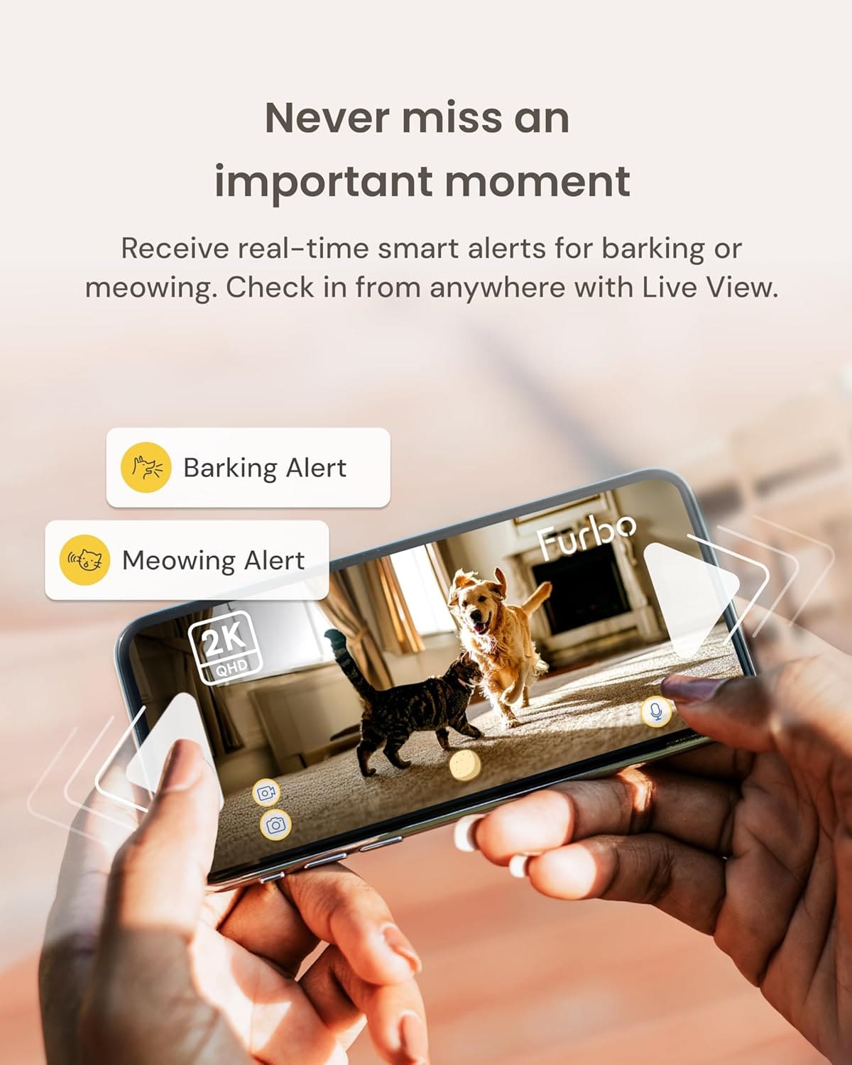 كاميرا الحيوانات الأليفة Petcube Bites 2 Lite، مع عضوية Furbo Nanny Premium المجانية لمدة 12 شهرًا