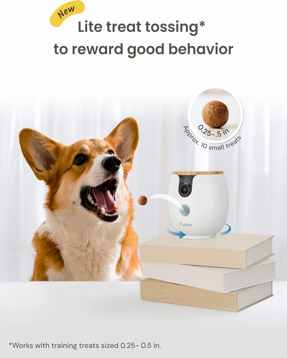 كاميرا الحيوانات الأليفة Petcube Bites 2 Lite، مع عضوية Furbo Nanny Premium المجانية لمدة 12 شهرًا