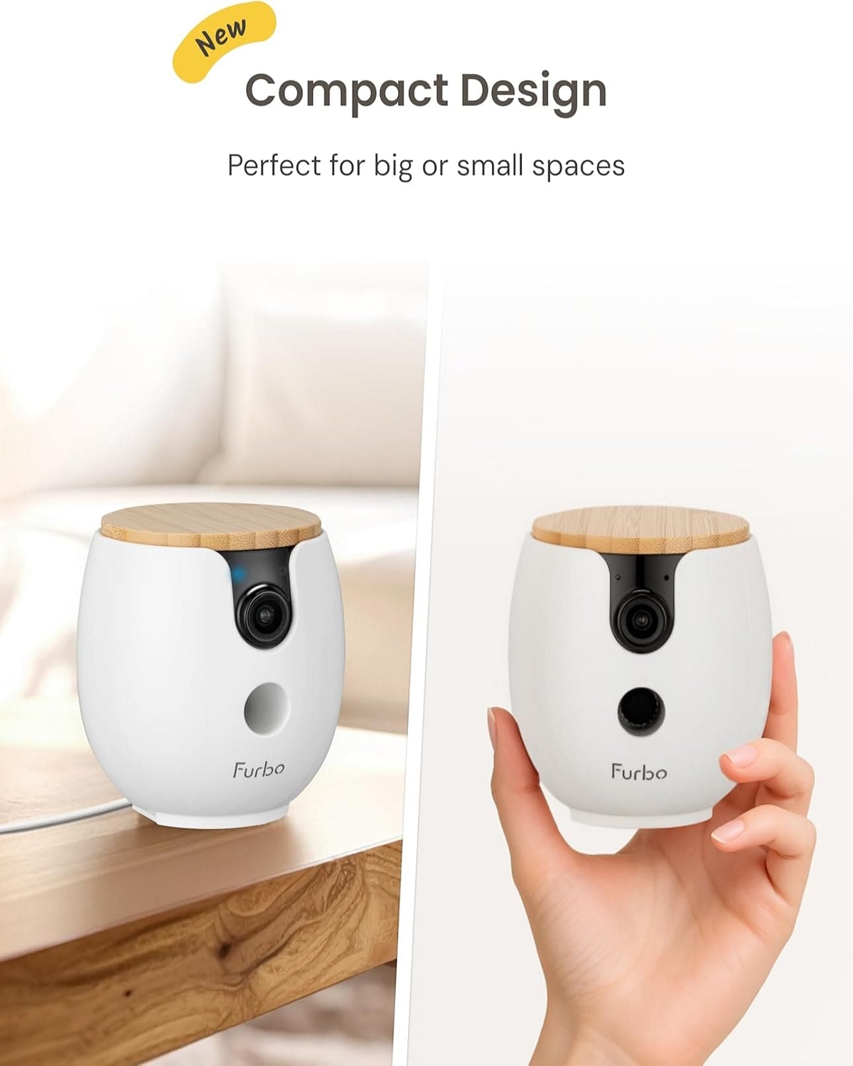 كاميرا الحيوانات الأليفة Petcube Bites 2 Lite، مع عضوية Furbo Nanny Premium المجانية لمدة 12 شهرًا